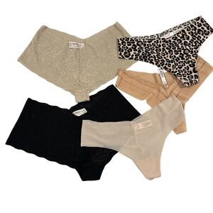 VS Seamless No Show Panties Bundle ~ 5 Perfect Pairs!